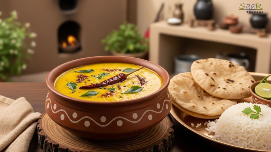 Rajasthan family tour with traditional food rajasthani kadhi